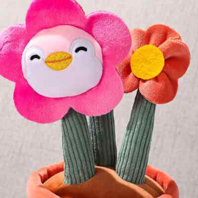 MINISO PENPEN Penguin Potting Series Sunflower Plush Toy Stuffed
