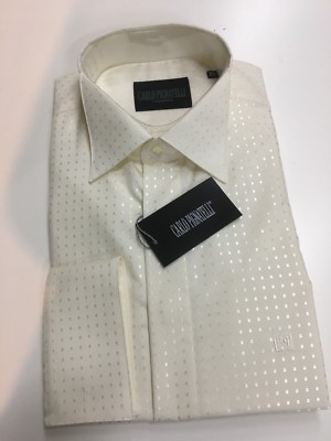 CARLO PIGNATELLI CAMICIA CERIMONIA TAGLIA 43 /XL UOMO ELEGANTE SPOSO  TESTIMONE | eBay