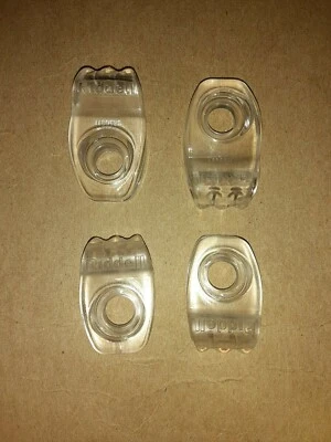 New Riddell Speedflex Football Helmet Facemask Clip Set black white silver clear