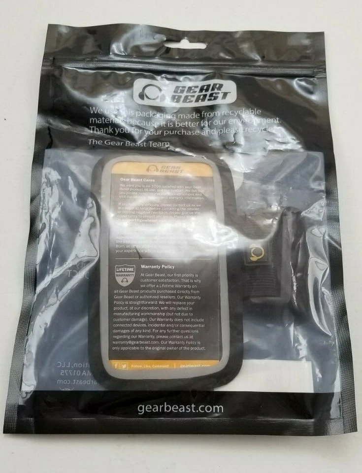 GEAR BEAST Premium Plus ARMBAND - LRG - Black ~ New Unsealed Bag - Image 3 of 4