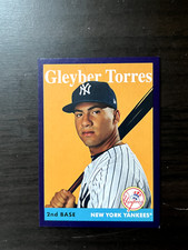 Gleyber Torres 2019 Topps Archives 1958 Design Purple /175 #84 New York Yankees