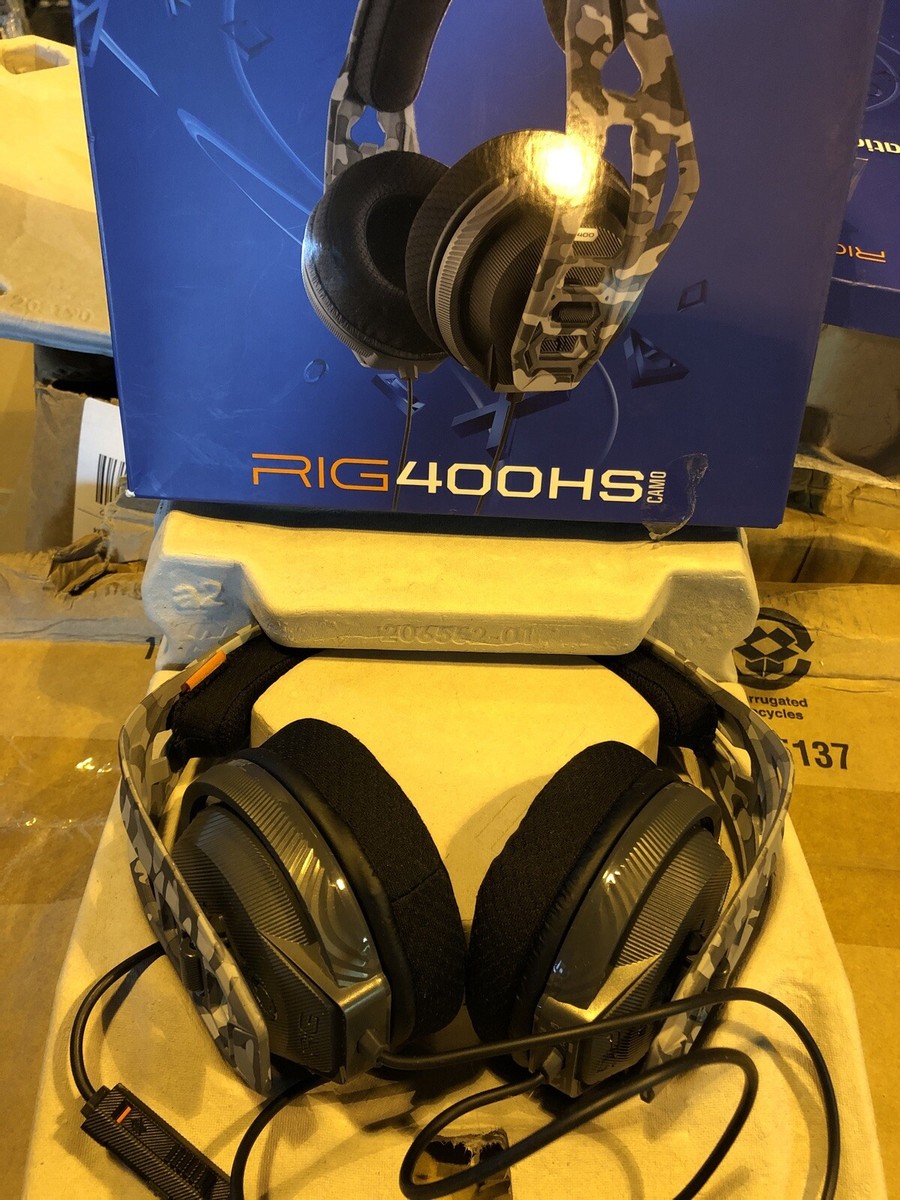 Camo Playstation Earpiece Plantronics RIG 400HS Arctic