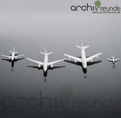 2 x nice Model Aeroplane Type D 0 11/16in for Airport Modelmaking 1:2000 1:5000