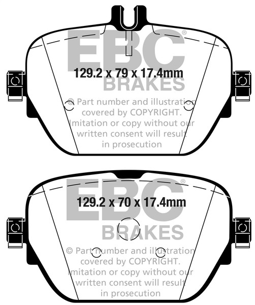 EBC Brakes DP42314R Yellowstuff BremsbeläGe StraßE Und Rennstrecke-image