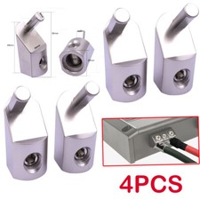 4x Car Power Wire Reducer Offset Angled 1/0 Gauge To 4 Gauge Amp Input Reducer