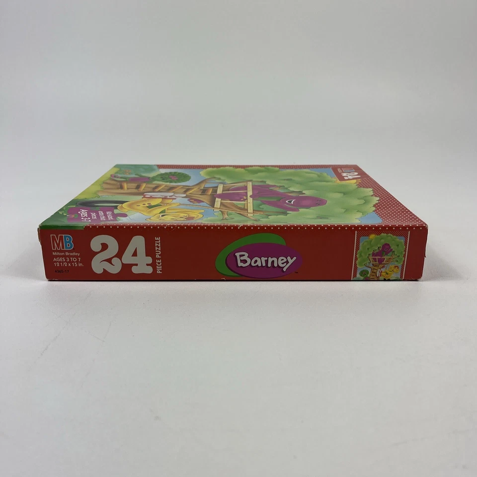 VTG Milton Bradley Puzzle Barney, Baby Bop, & BJ Tree House 24 Pc 1996 MB NEW  - Image 4 of 4