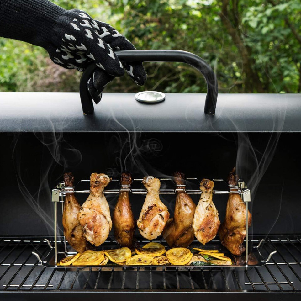 Grill Warming Rack Barbecue Cooking Grate Wing Grilling Rack Grill for