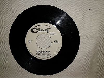 Adriano Celentano/L'Artigiano Disco Vinile 45 Giri 7'' Edizione Promo Juke Box 