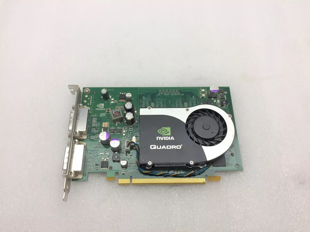 NVIDIA Quadro FX 370 256MB Memory DDR2 64bit PCIe 1.0 x16 TESTED WORKING
