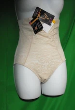NEW MAIDENFORM DM2005 OOH LA LACY Y4T LACE/MESH HI WAIST BRIEF PANTIES XL