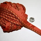 7 yds (252") Samuel & Sons LANCASTER CORD WITH TAPE Rust Orange 3/8" Cord Trim