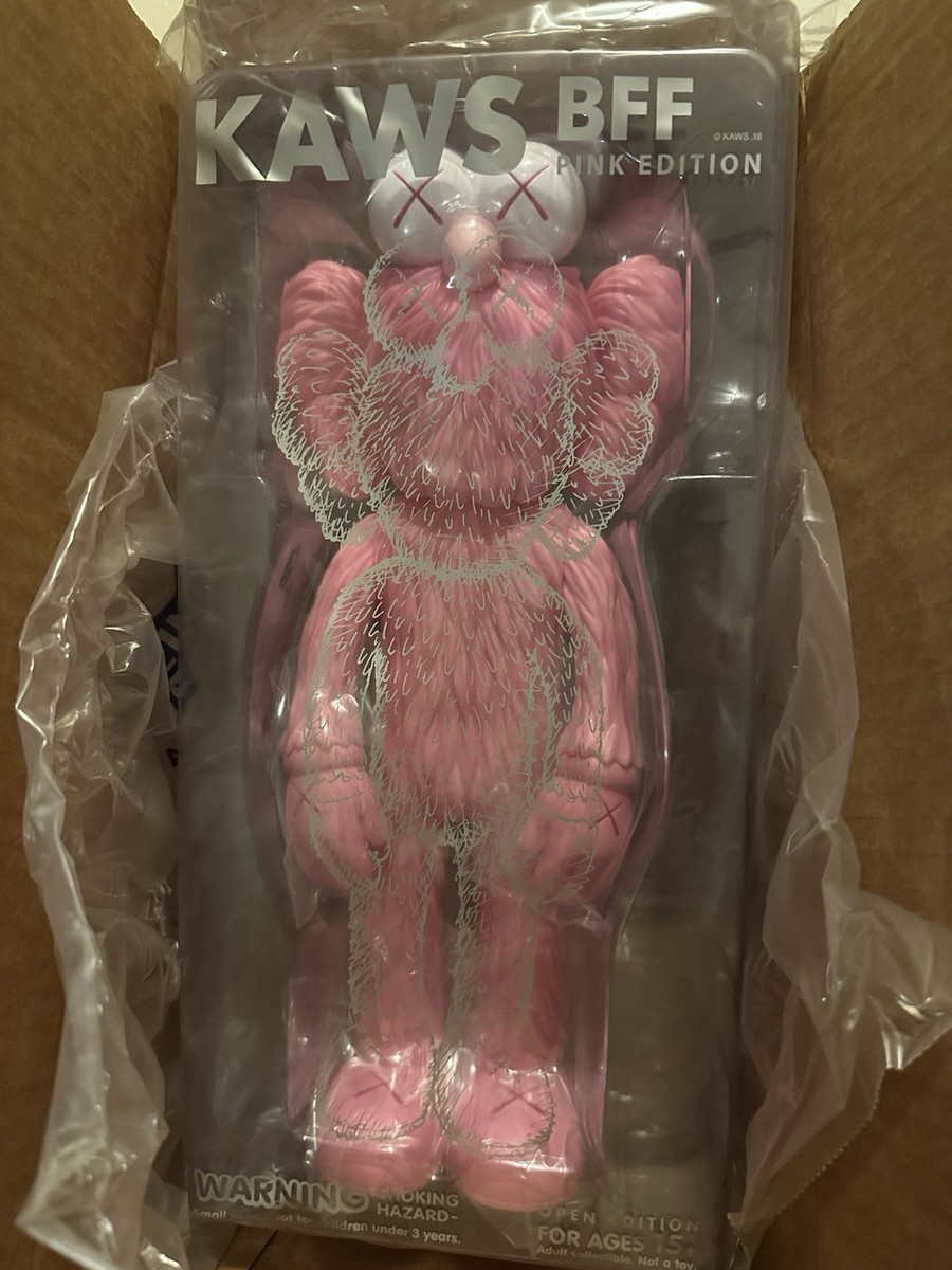 KAWS BFF Open Edition Vinyl Figure - Pink - 100% AUTHENTIC BRAND