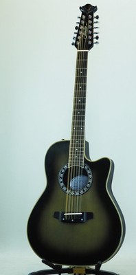 Vintage Morris Tornade ZI-12 12-saitige akustische E-Gitarre MIJ mit Hartscha...
