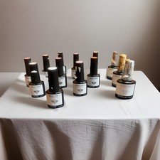 modelones Gel Nail Polish Set 10 Red Colors 7mil. 3 Base Coat. 10 Mil.