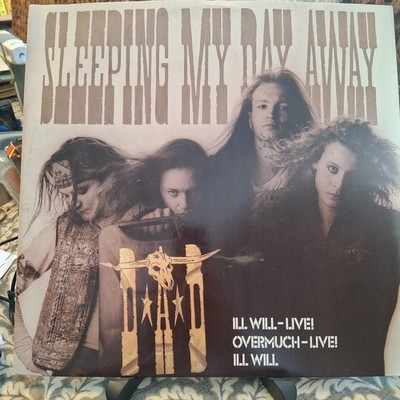 D-A-D ''SLEEPING MY DAY AWAY'' LTD EDITION 12'' VINYL SINGLE 1989 NM/VG+ (+STENCIL)