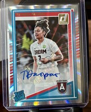 Te-Hina Paopao Rated Rookie Auto- 2025 Donruss WNBA - Holo Laser - #91