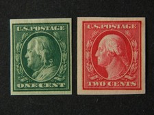 US SC#  383-384  MINT HINGED