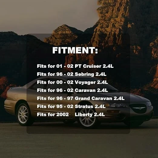 Kit de correa de distribución con bomba de agua para Chrysler Voyager Dodge Stratus 1995-2002 2,4 L Foto 2 de 4