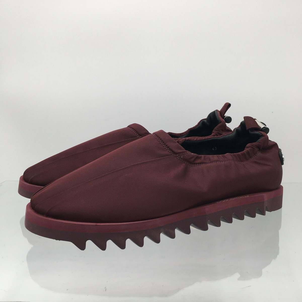 NIB A-COLD-WALL Nylon Cord-Lock Loafers Wine Volt Red  display picture 1