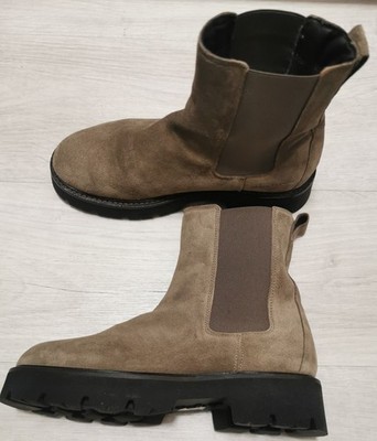 Marc O'Polo Damen Chelsea Boots Schuhe Größe 40 Fb Dark Taupe Mod Giulia