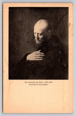Rembrandt van Rijn Portrait of His Father Art Postcard MFA Boston Meriden
