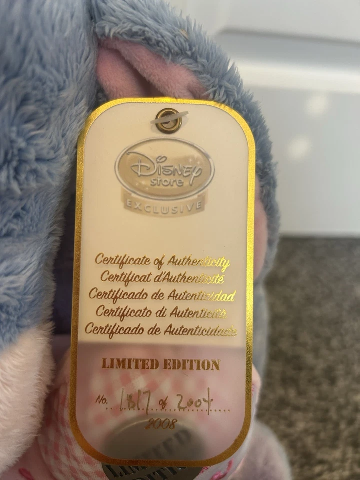 Rare Disney Store Exclusive Limited Edition Eeyore Mothers day Plush Teddy BNWT - Image 2 of 4