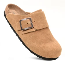 Women's Atlas Genuine Leather Clogs with Arch Support
