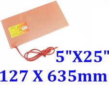 Manta térmica de goma de silicona venta de fábrica 5" X 25" 127 X 635 mm 625 W JSR CE UL
