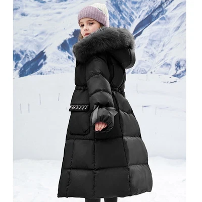 Mädchen Gepolsterte Jacke Thick Warme Manteljacke Oberbekleidung Parka 5-14Jahre - Bild 1 von 4
