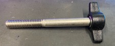 5 PK: 1/4"-20x2 1/2" Two-Arm Plastic Head Thumb Screw Stainless Partially Thread