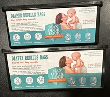 60 Bag Refills Compatible Diaper Genie Easy Roll Signature Diaper Pail Platinum