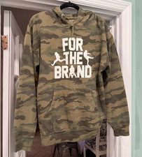 Pat McAfee Show Hoodie Camo “For The Brand” Pullover Sweatshirt Mens Size L