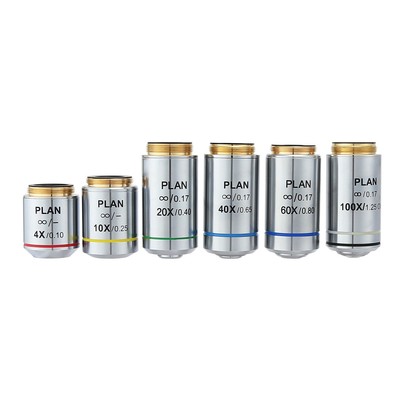 Mikroskop Infinity Objektiv Objektiv Achromatisch mit Standard Mount Größe