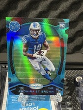 2021 Panini Certified - Rookies Amon-Ra St. Brown #128 Mirror Teal /50 (RC)
