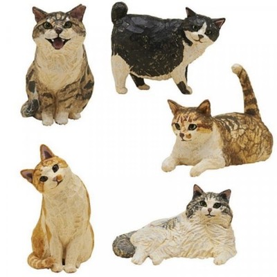 KUNST IN DER TASCHE Hashimoto Mio Katzenskulpturen Vol.2 5er Set