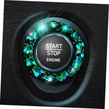 Bling Car Accessories for Wowen,Car Engine Start Stop Button Cover, Shiny