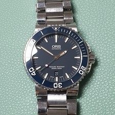 Oris Aquis Blue Automatic Divers Watch 43mm 01 733 7653 4155-07 8 26 .402