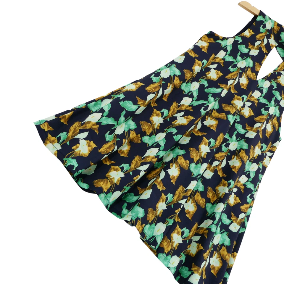 J.O.A. Женские многоцветный замочная скважина с бретелью через шею шеи без рукавов короткое платье размер средний - Изображение 4 из 4