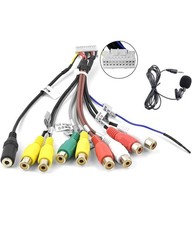 CAVI RCA MIC SUBWOOFER PER AUTORADIO ANDROID SUB IN OUT + MICROFONO 