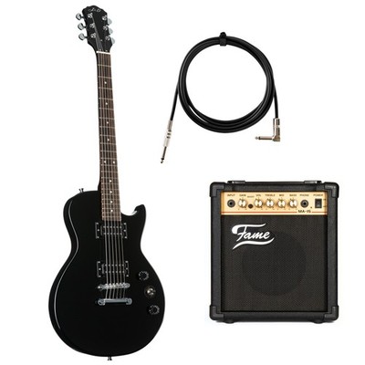 J & D L80 II BK + MA 15 - E-Gitarren Anfänger Set
