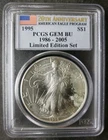 1995 $1 American Silver Eagle Dollar PCGS Gem BU