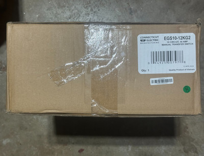Connecticut Electric EGS10-12KG2 Manual Transfer Switch 50A 10-Circuits