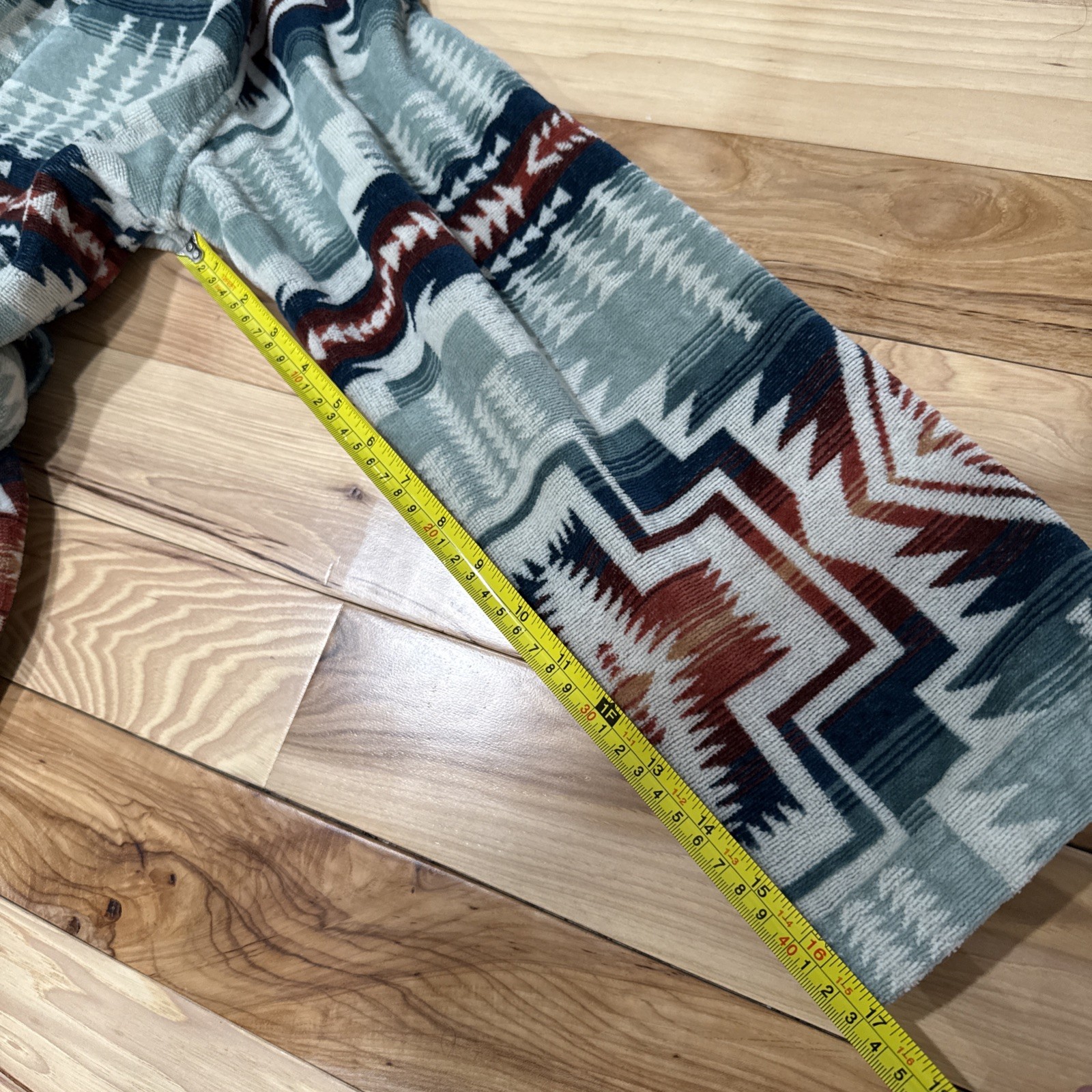 Pendleton Silver Blue Harding Star Aztec Bathrobe… - image 8