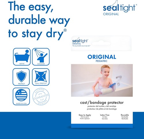 Brownmed SEAL-TIGHT Original Cast and Bandage Protector, Pediatric Small Arm 12" - 第 3/8 張圖片