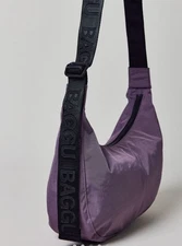 Large BAGGU Nylon Crescent Bag Dusty Violet New with Tags UO exclusive Purple