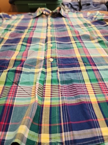 Ralph Lauren Mens XXL S/S Multicolor Plaid Button Down Shirt. EUC. RB2 - Picture 2 of 9