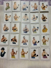 25 BOXING GREATS FIRST SERIES OF 25 DEMPSEY + SULLIVAN + JOHNSON ++++25 CARD SET