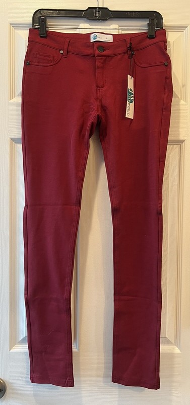 JW Jash World Womens Ponte Flat Front Skinny Pants (Women’s Size L) - NWT!