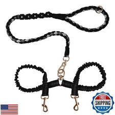 Double Dog Leash   Tangle-Free Dual Leash with 360  Swivel, Shock Absorbing B
