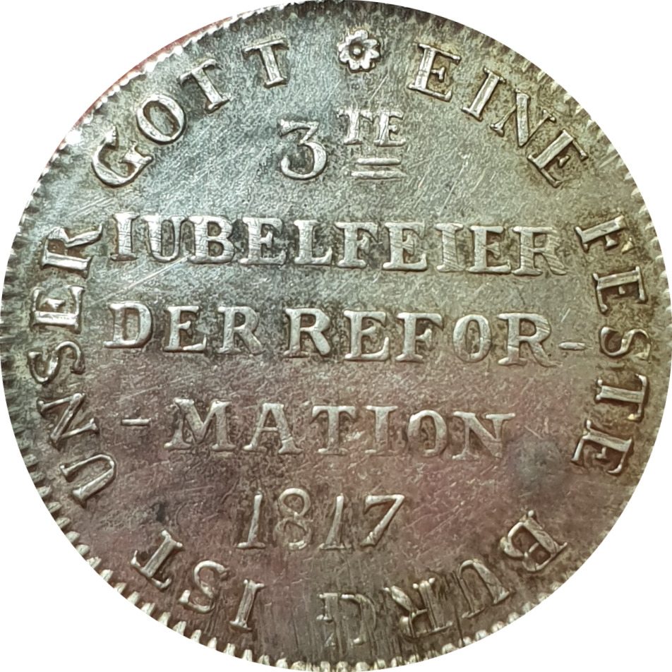 Frankfurt 1817 Unc 2 Ducat Pattern Srebrna moneta Nicea Niemcy Państwo Niemieckie